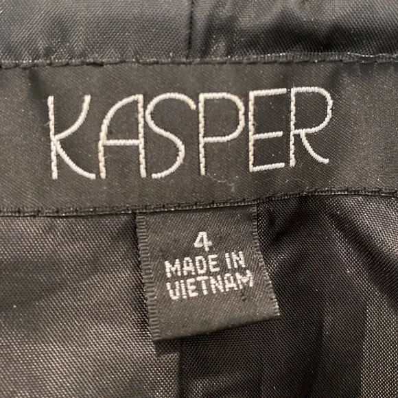 Kasper Textured Lined Womens Blazer - Picture 8 of 10